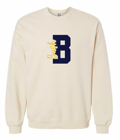 "B" Sand Crewneck